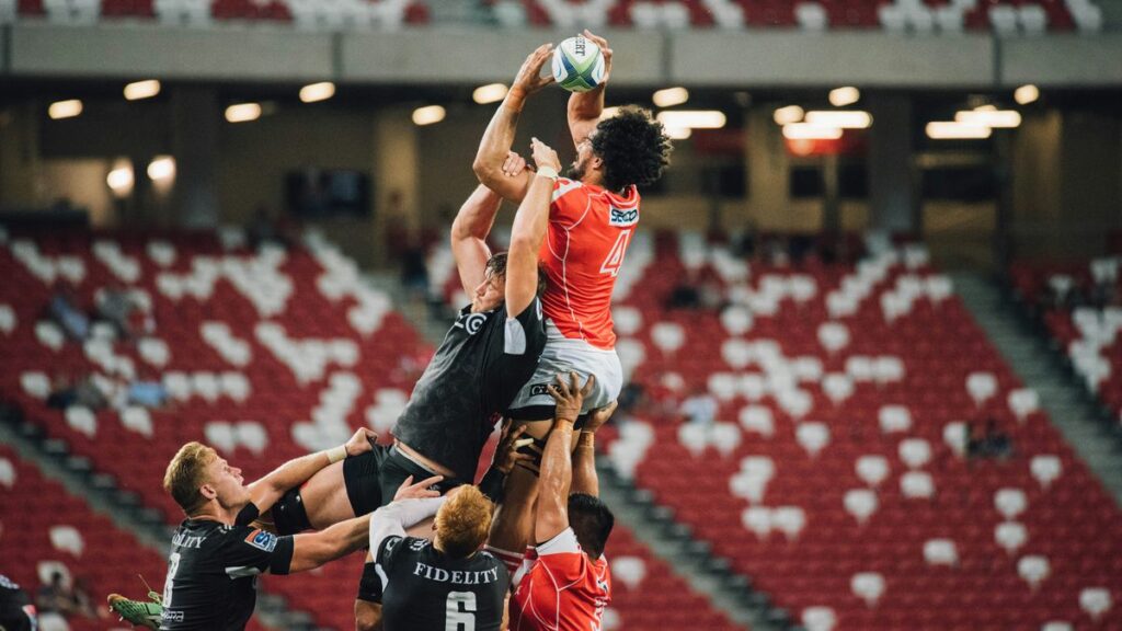 athletes playing